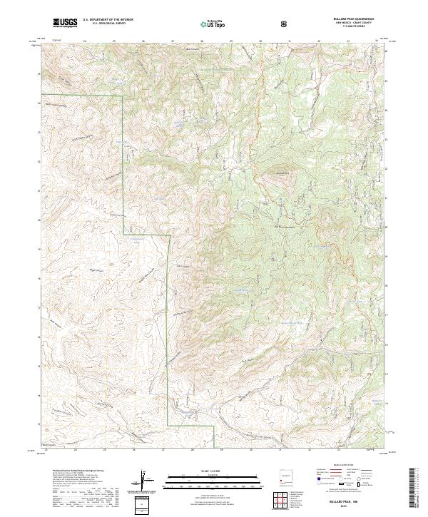 Bullard Peak, NM — USGS 7.5-minute topo (2023)