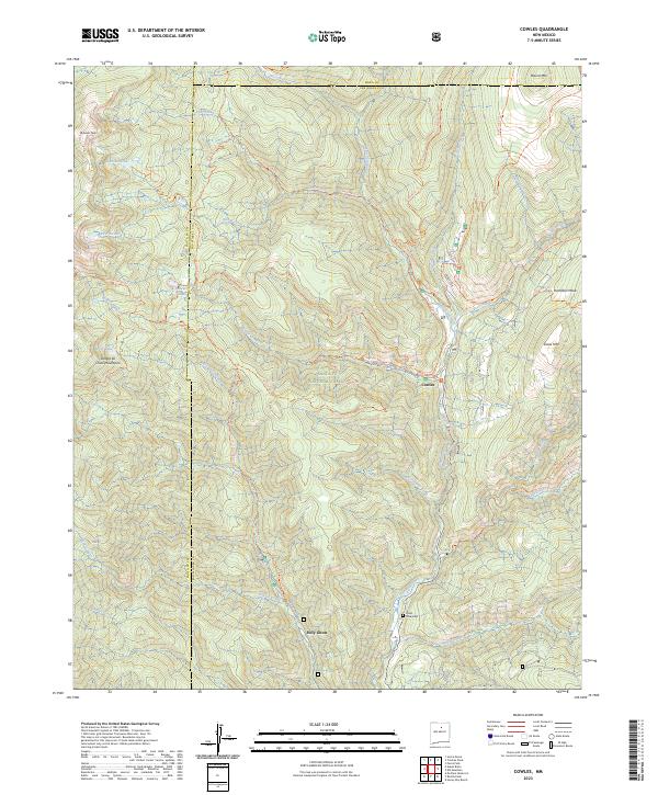 Cowles, NM — USGS 7.5-minute topo (2023)