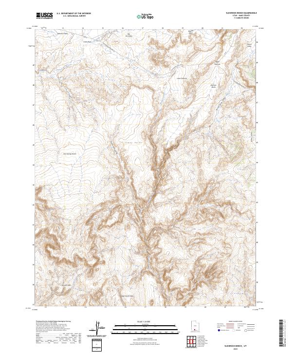 Slickrock Bench, UT — USGS 7.5-minute topo (2023)