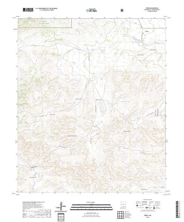 Pinon, NM — USGS 7.5-minute topo (2023)