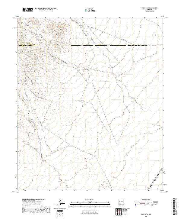 Greg Hills, NM — USGS 7.5-minute topo (2023)