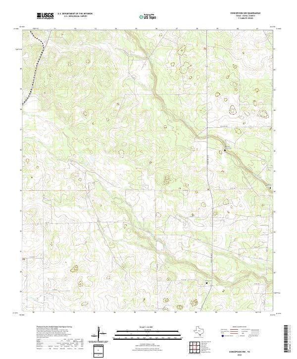 Concepcion NW, TX — USGS 7.5-minute topo (2022)