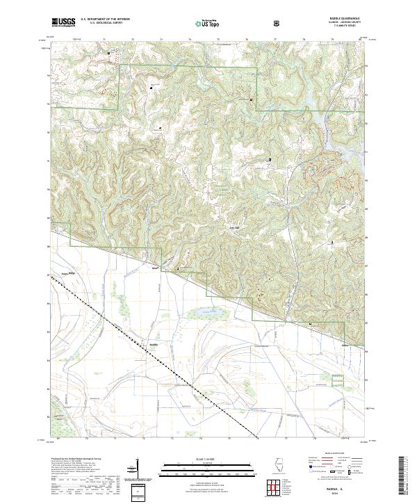 Raddle, IL — USGS 7.5-minute topo (2024)
