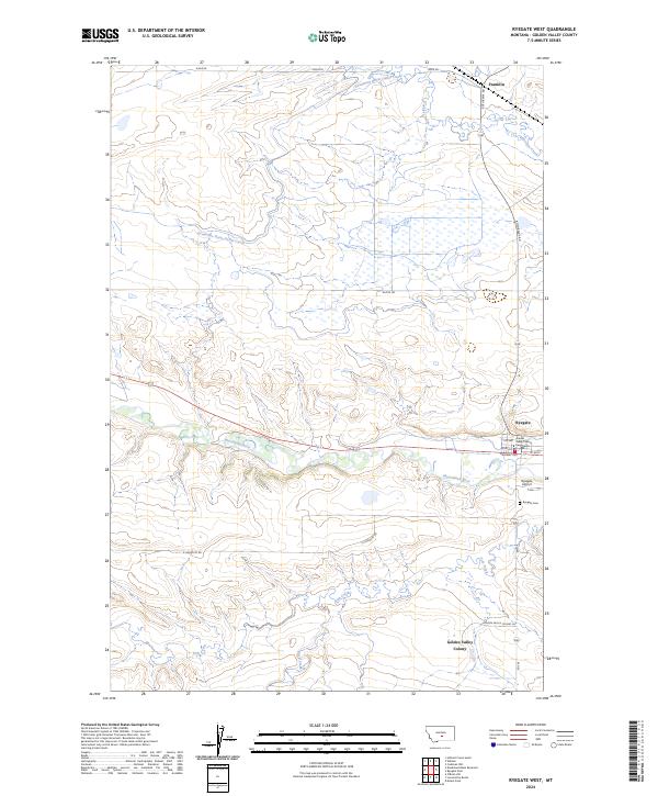 Ryegate West, MT — USGS 7.5-minute topo (2024)