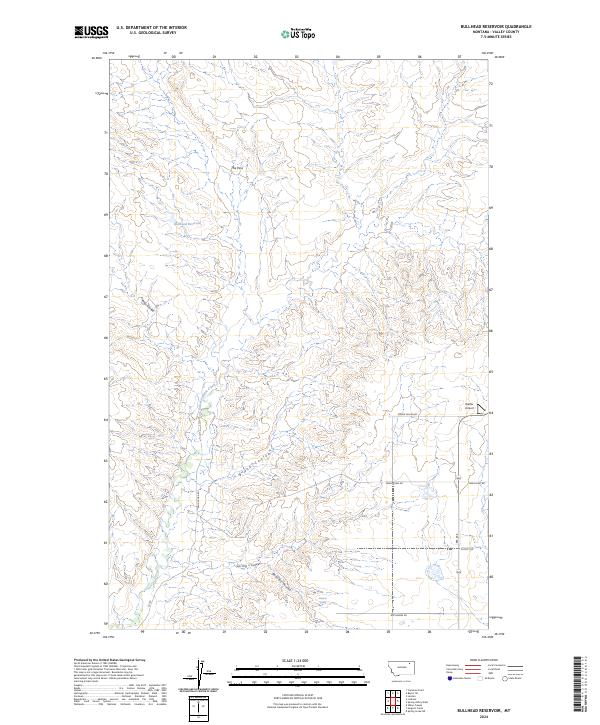 Bullhead Reservoir, MT — USGS 7.5-minute topo (2024)