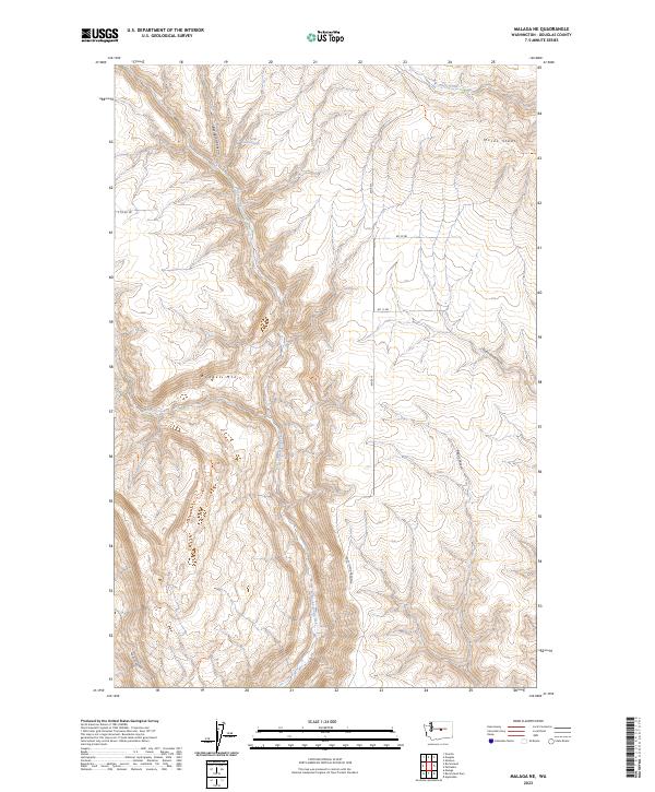 Malaga NE, WA — USGS 7.5-minute topo (2023)