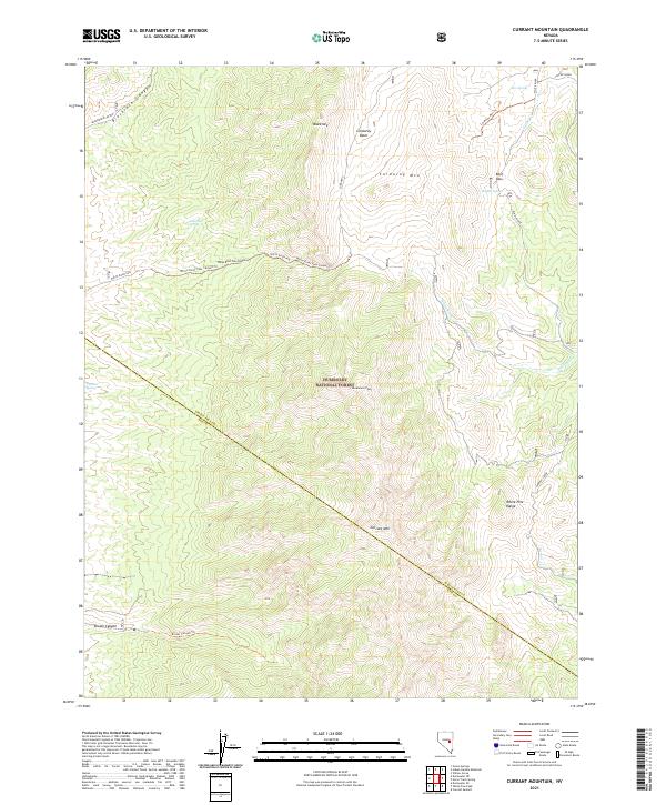 Currant Mountain, NV — USGS 7.5-minute topo (2021)