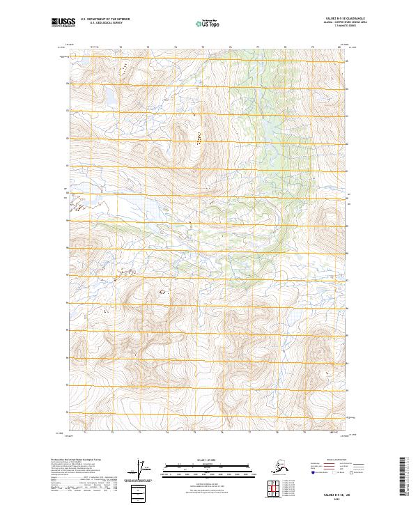Valdez B-5 SE, AK — USGS 7.5-minute topo (2023)
