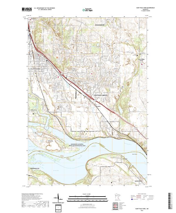 Saint Paul Park, MN — USGS 7.5-minute topo (2022)