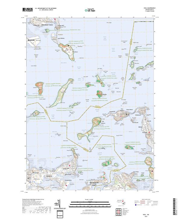 Hull, MA — USGS 7.5-minute topo (2024)