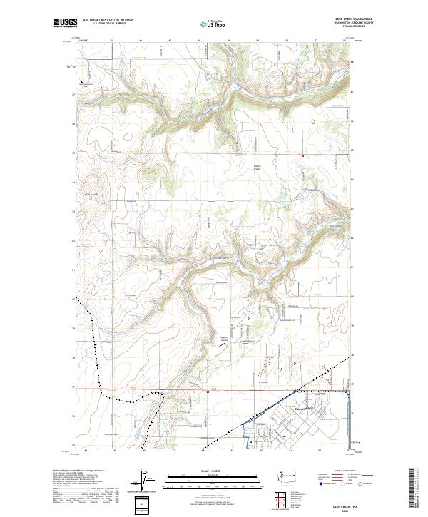 Deep Creek, WA — USGS 7.5-minute topo (2023)