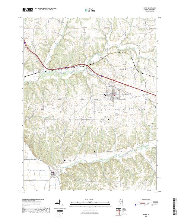 Barry, IL — USGS 7.5-minute topo (2024)