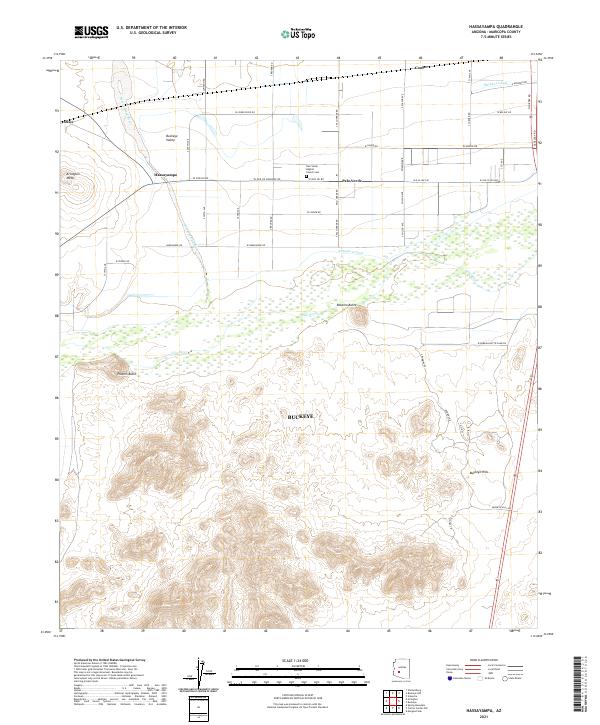 Hassayampa, AZ — USGS 7.5-minute topo (2021)