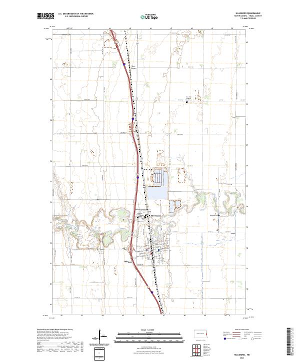 Hillsboro, ND — USGS 7.5-minute topo (2024)