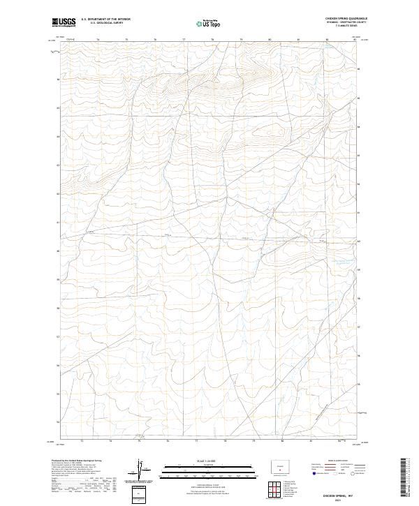 Chicken Spring, WY — USGS 7.5-minute topo (2021)