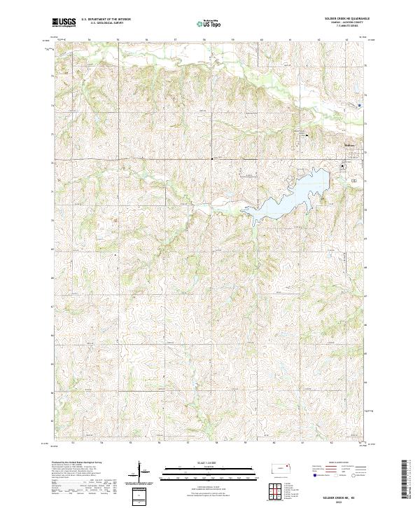 Soldier Creek NE, KS — USGS 7.5-minute topo (2022)