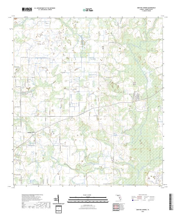 Griffins Corner, FL — USGS 7.5-minute topo (2024)