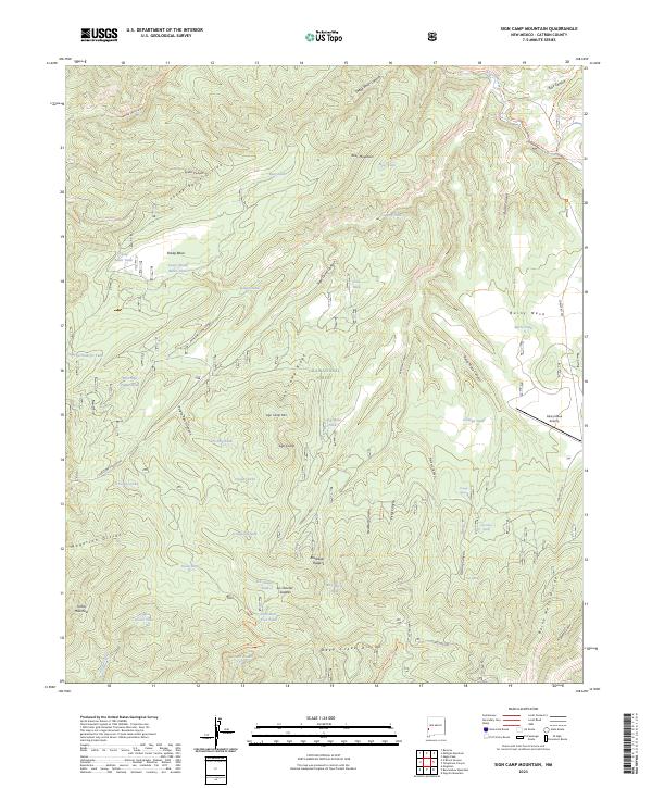 Sign Camp Mountain, NM — USGS 7.5-minute topo (2023)