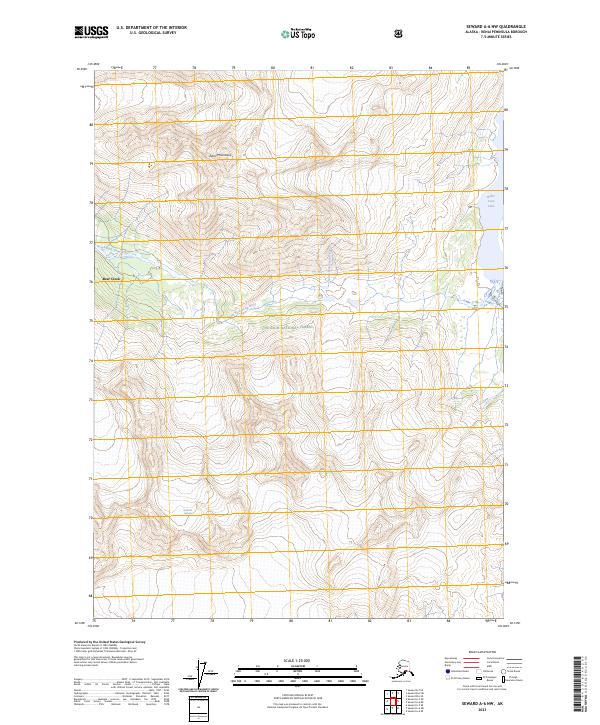 Seward A-6 NW, AK — USGS 7.5-minute topo (2023)