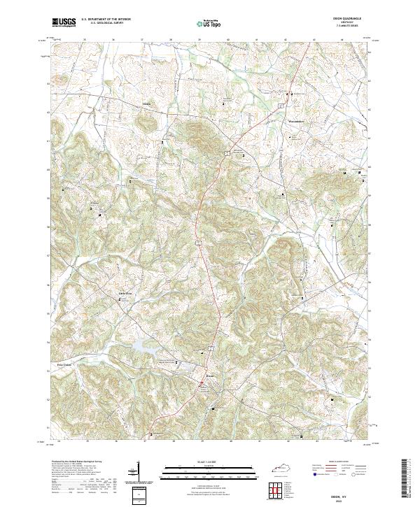 Dixon, KY — USGS 7.5-minute topo (2022)