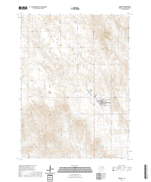 Greeley, NE — USGS 7.5-minute topo (2021)