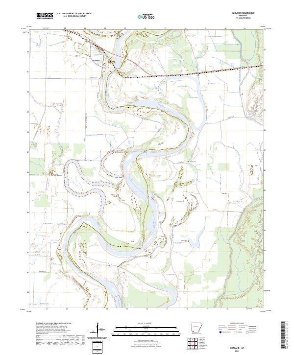 Garland, AR — USGS 7.5-minute topo (2024)