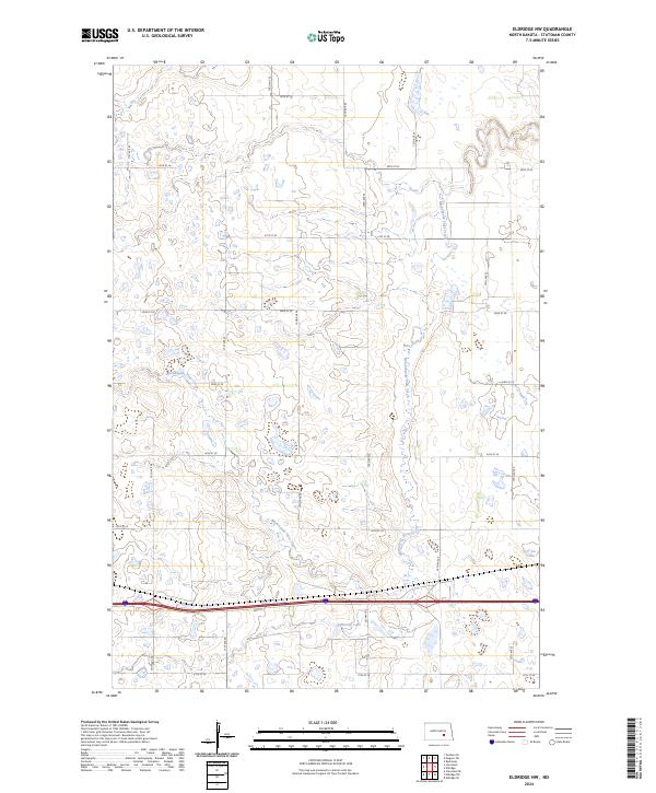 Eldridge NW, ND — USGS 7.5-minute topo (2024)