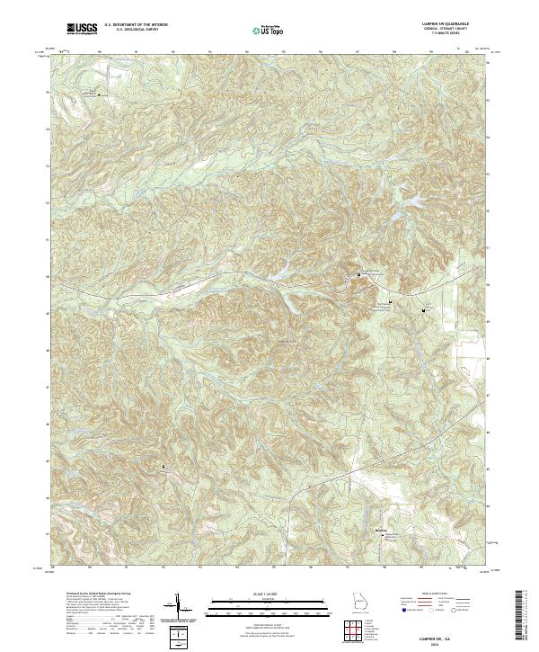 Lumpkin SW, GA — USGS 7.5-minute topo (2024)
