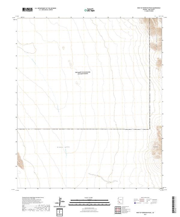 West of Growler Peak, AZ — USGS 7.5-minute topo (2021)