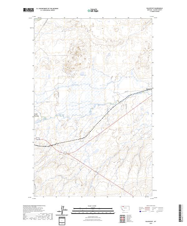 Blackfoot, MT — USGS 7.5-minute topo (2024)