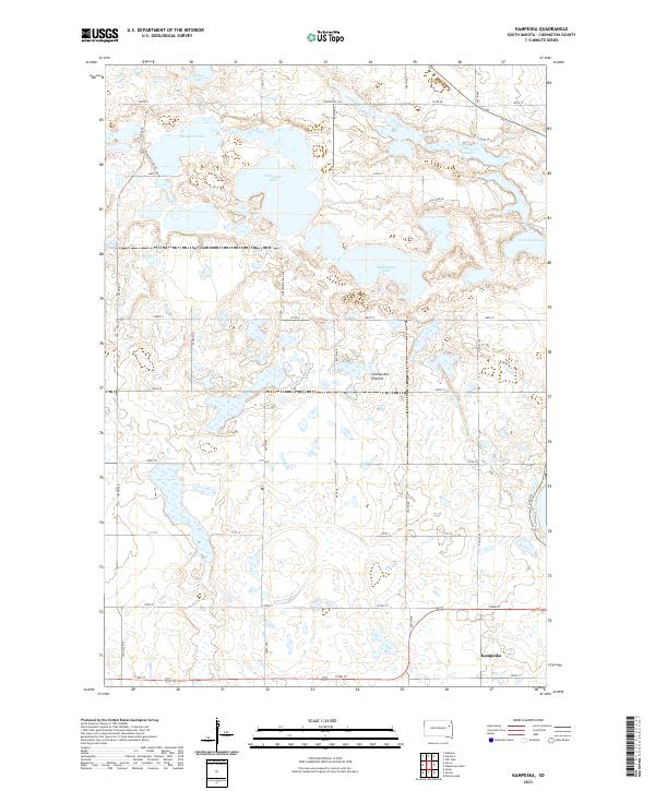 Kampeska, SD — USGS 7.5-minute topo (2021)