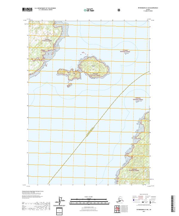 Petersburg B-4 NE, AK — USGS 7.5-minute topo (2021)