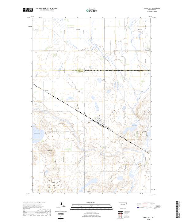 Grace City, ND — USGS 7.5-minute topo (2024)