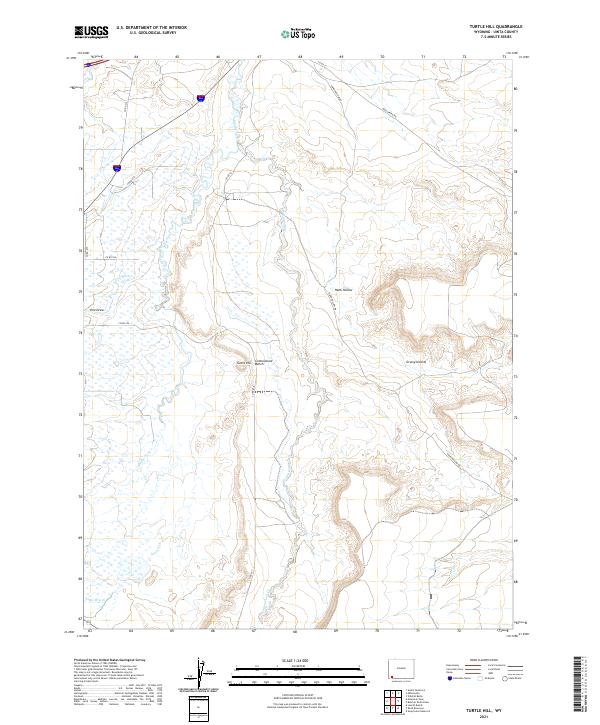 Turtle Hill, WY — USGS 7.5-minute topo (2021)