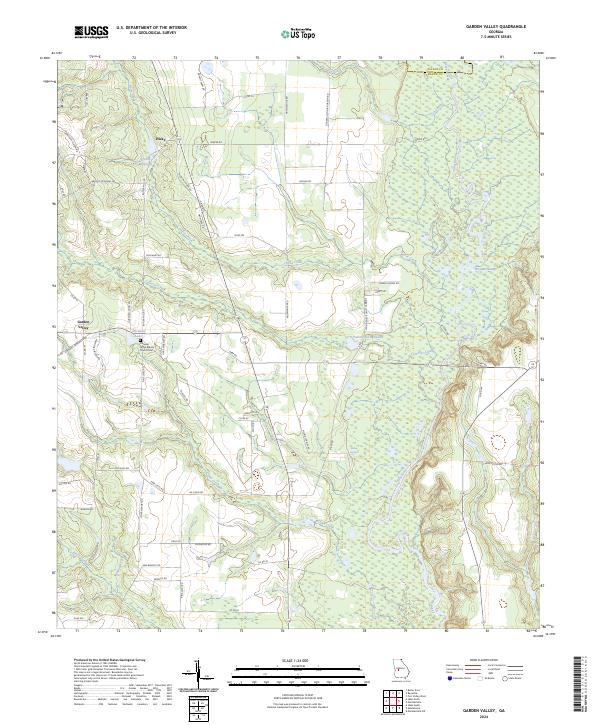 Garden Valley, GA — USGS 7.5-minute topo (2024)