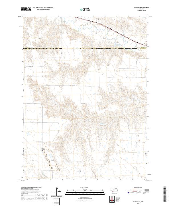 Palisade SW, NE — USGS 7.5-minute topo (2021)