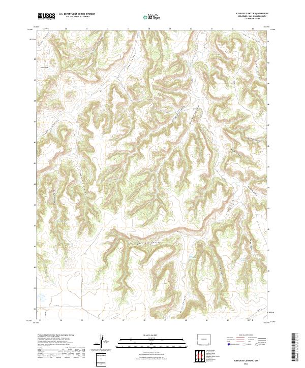 Icehouse Canyon, CO — USGS 7.5-minute topo (2022)