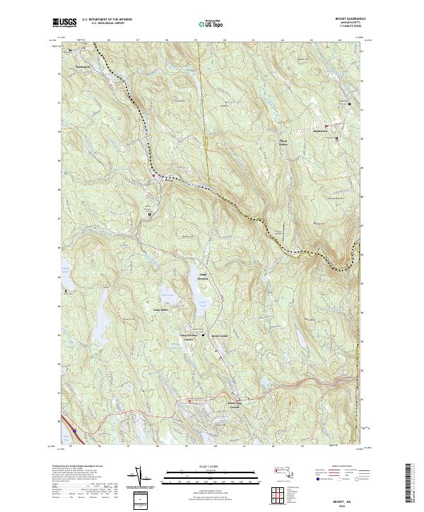 Becket, MA — USGS 7.5-minute topo (2024)