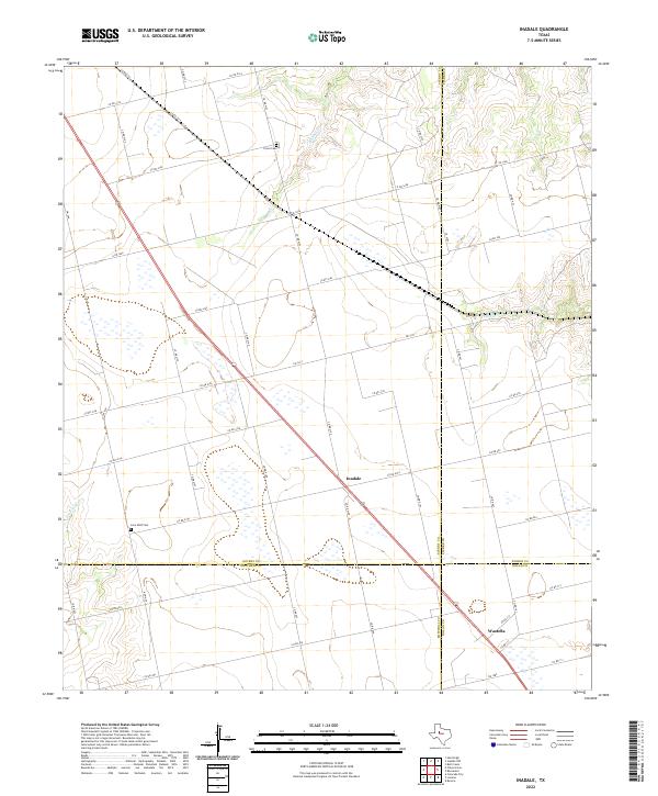 Inadale, TX — USGS 7.5-minute topo (2022)