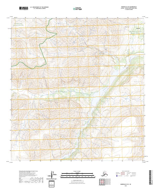 Nabesna B-5 SE, AK — USGS 7.5-minute topo (2023)