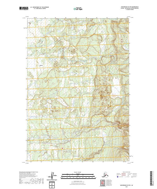 Anchorage D-8 SW, AK — USGS 7.5-minute topo (2023)