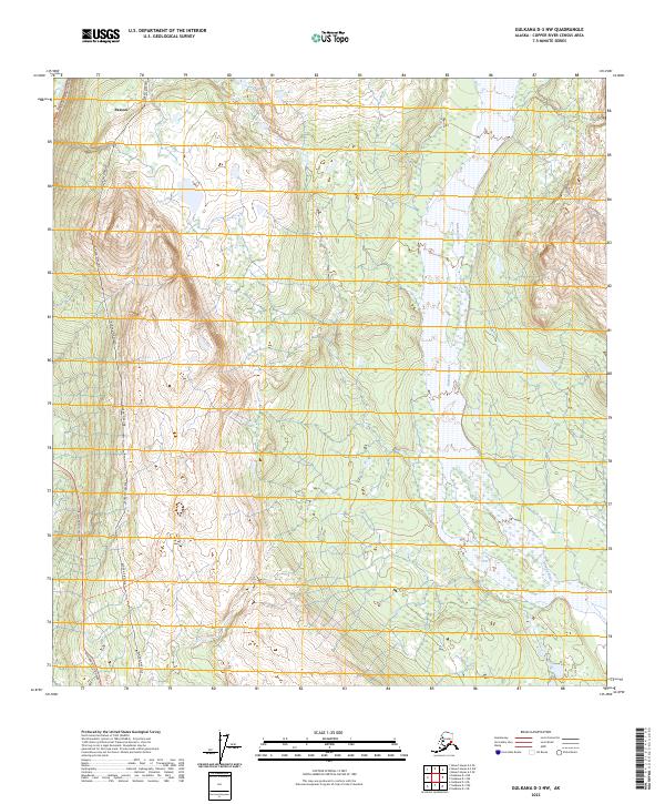 Gulkana D-3 NW, AK — USGS 7.5-minute topo (2023)