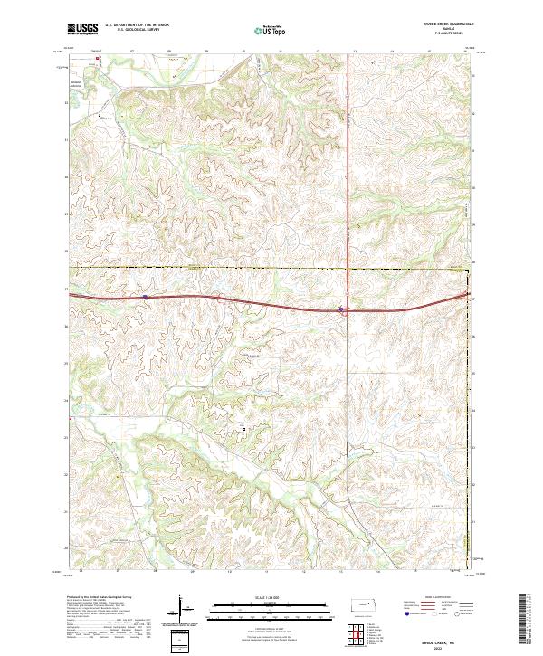 Swede Creek, KS — USGS 7.5-minute topo (2022)
