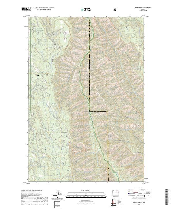Mount Moriah, OR — USGS 7.5-minute topo (2024)