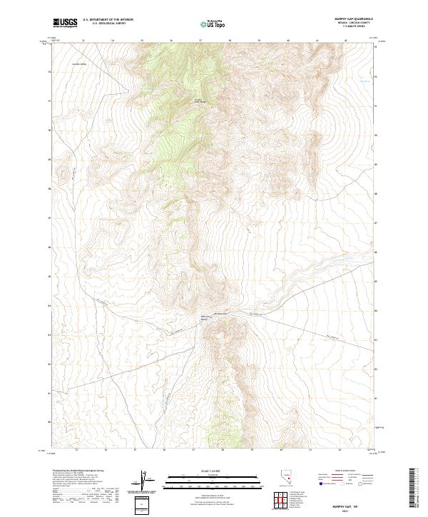 Murphy Gap, NV — USGS 7.5-minute topo (2021)