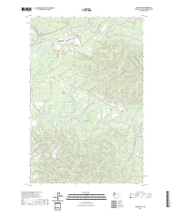 Humptulips, WA — USGS 7.5-minute topo (2023)