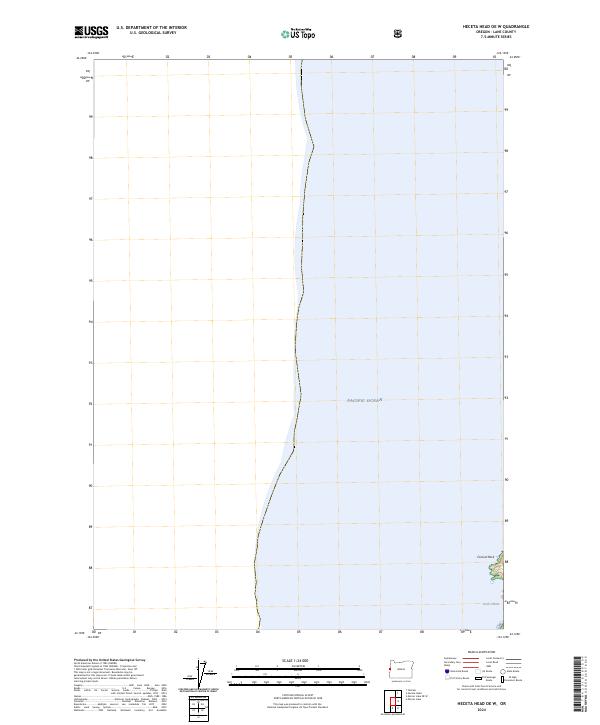 Heceta Head OE W, OR — USGS 7.5-minute topo (2024)