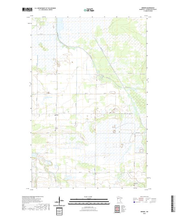 Berner, MN — USGS 7.5-minute topo (2022)