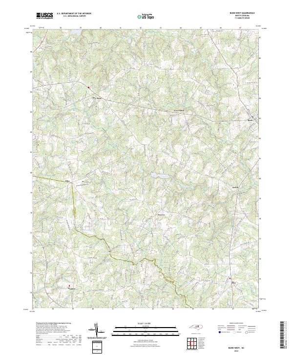 Bunn West, NC — USGS 7.5-minute topo (2022)