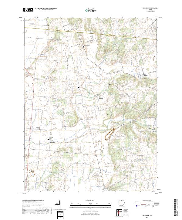 Kingscreek, OH — USGS 7.5-minute topo (2023)